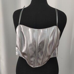 Silver metallic top